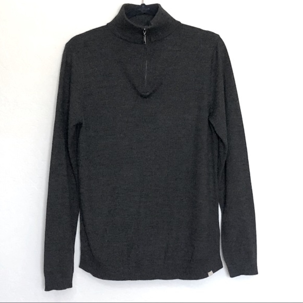 Weston Jon Boucher Merino Wool Blend 1/4 Zip Sweater Sz S